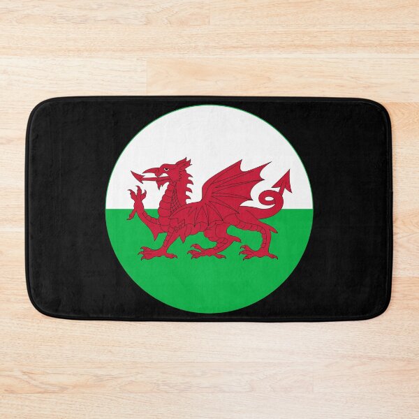Item preview, Wales Round Flag Welsh Dragon Emblem designed and sold by NTGUILTY.
