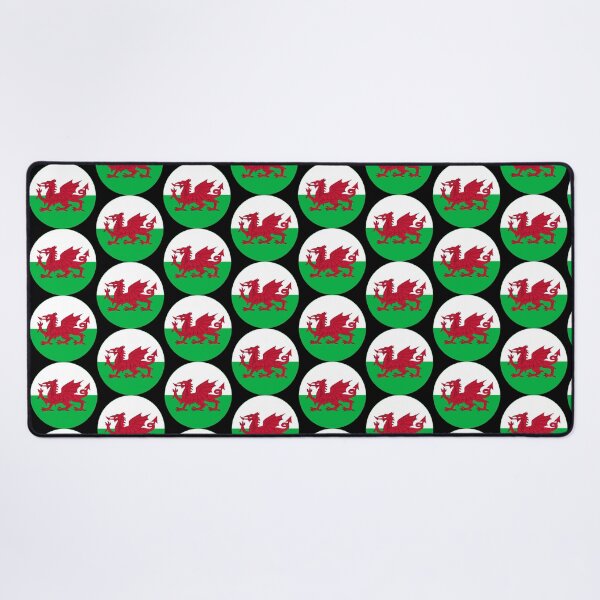 Item preview, Wales Round Flag Welsh Dragon Emblem designed and sold by NTGUILTY.