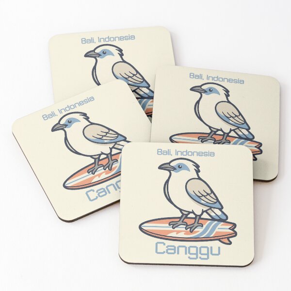 Item preview, Canggu Bali Surf Bird Coastal Minimal Style designed and sold by MythicCotton.