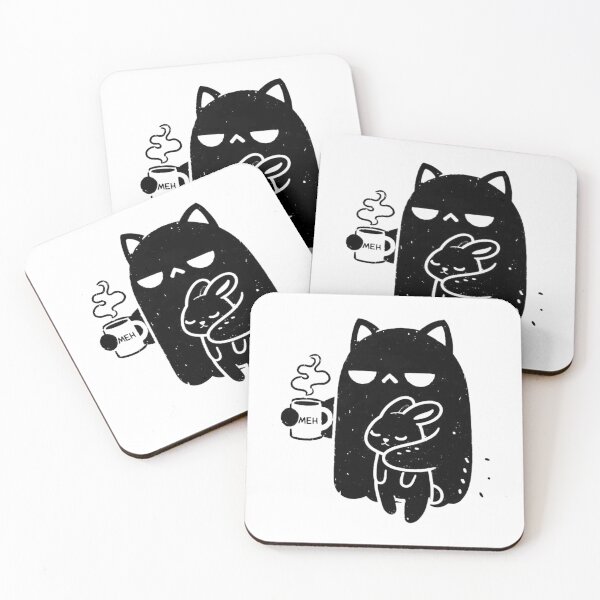 Item preview, Ghost Cat Holding a bunny black designed and sold by Ranasko.