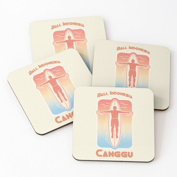 Item preview, Canggu Bali Surf Silhouette Sunset Ocean Vibes designed and sold by MythicCotton.