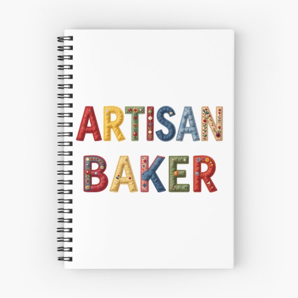 Item preview, ARTISAN BAKER - IN COLORFUL FAUX LETTERING designed and sold by AlexOBrienArt.
