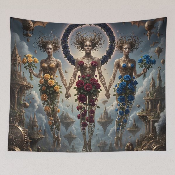 Item preview, Projection of the Ether: Scarlet, Ocher, Indigo designed and sold by KunstGeist.