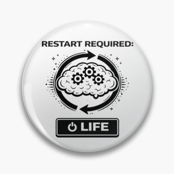 Item preview, Restart Required Life Funny Tech Meme designed and sold by MS-DesignArt.