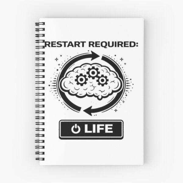Item preview, Restart Required Life Funny Tech Meme designed and sold by MS-DesignArt.