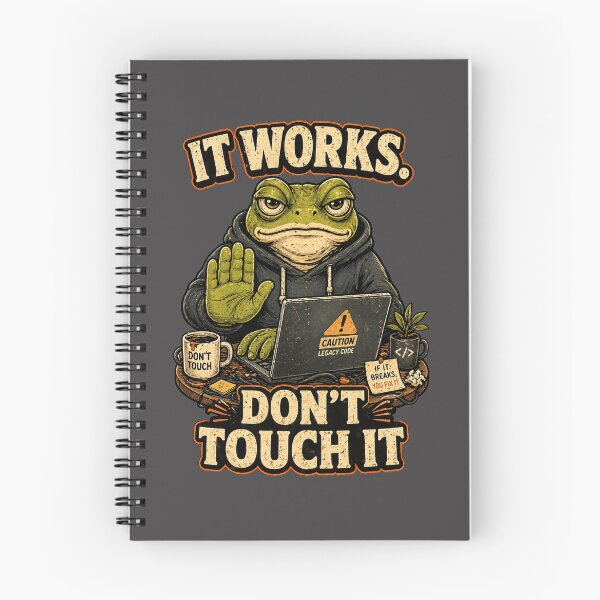 Item preview, ¡Funciona, no lo toques, rana! – Camiseta divertida para programadores, meme de humor sobre programación, idea de regalo para desarrolladores. designed and sold by NUVYStudio.