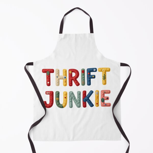 Item preview, THRIFT JUNKIE - IN COLORFUL FAUX LETTERING designed and sold by AlexOBrienArt.
