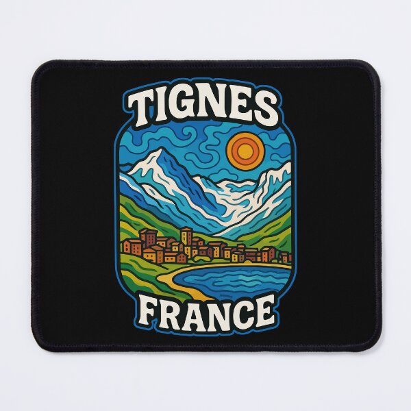 Item preview, Tignes France Europe Trippy Art designed and sold by TomFrontierArt.