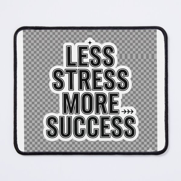 Item preview, Less Stress More Success Motivational Quote Sticker designed and sold by R & K Fashions.