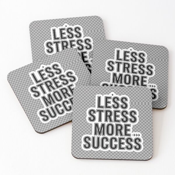 Item preview, Less Stress More Success Motivational Quote Sticker designed and sold by R & K Fashions.