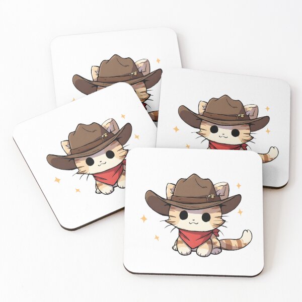 Item preview, Cute Cowboy Kitty – Adorable Western Cat Cartoon designed and sold by Karolina’s Cozy Creations.