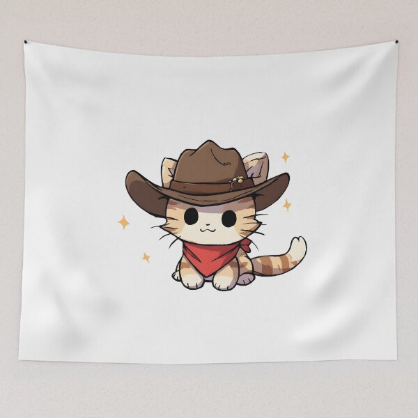 Item preview, Cute Cowboy Kitty – Adorable Western Cat Cartoon designed and sold by Karolina’s Cozy Creations.