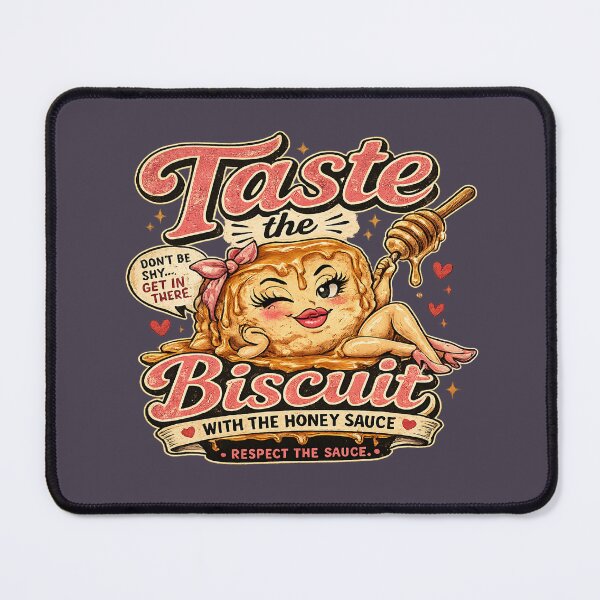 Item preview, Taste the Biscuit – Funny Saucy Pun Shirt | Vintage Flirty Food Tee designed and sold by DarlingCharlene.