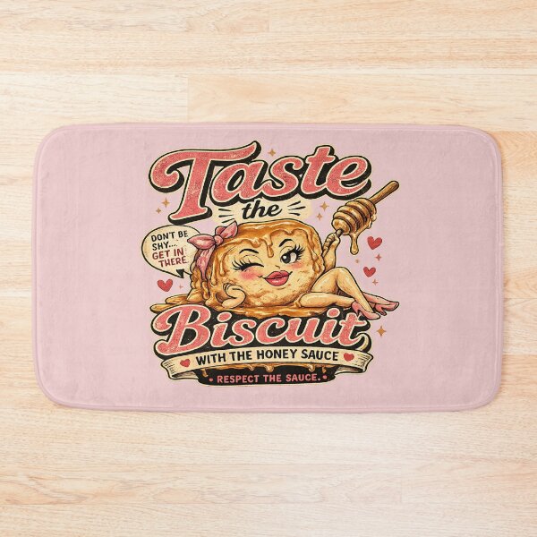Item preview, Taste the Biscuit – Funny Saucy Pun Shirt | Vintage Flirty Food Tee designed and sold by DarlingCharlene.