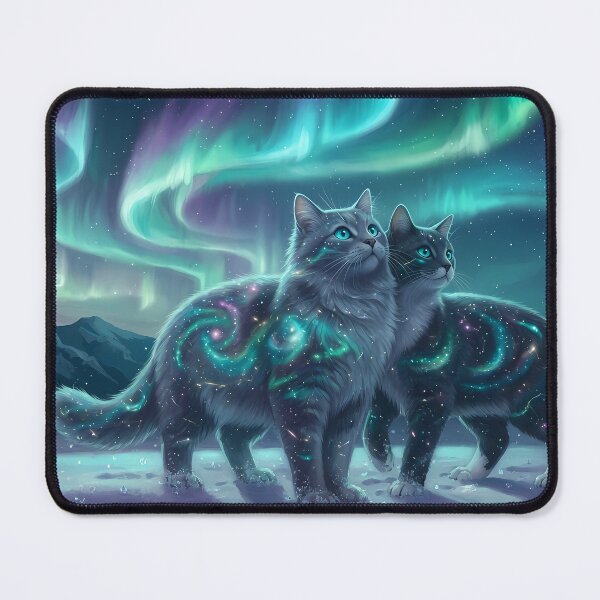 Item preview, Aurora Galaxy Cats designed and sold by RkskArt.