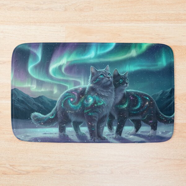 Item preview, Aurora Galaxy Cats designed and sold by RkskArt.