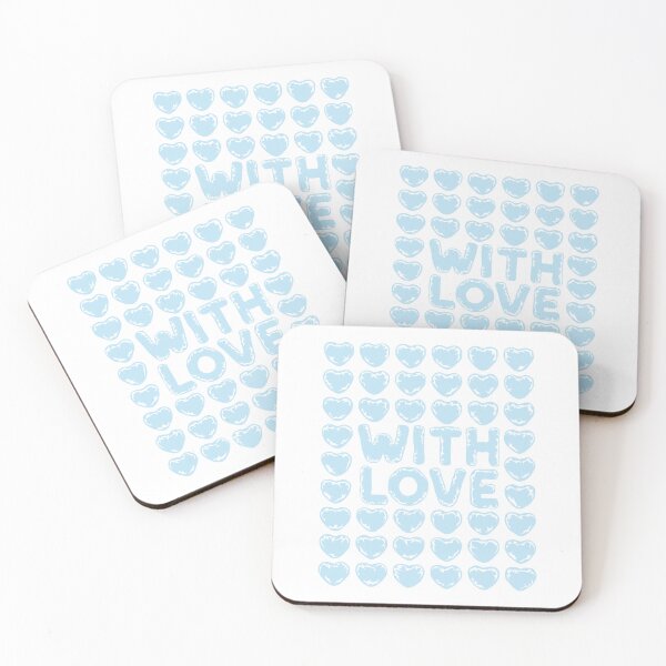 Item preview, Illustration with blue bubble hearts designed and sold by RizikCat.