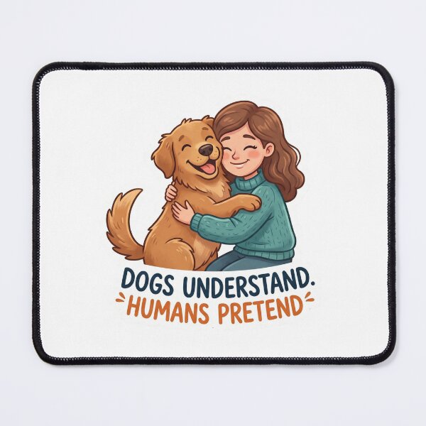 Item preview, Dogs Understand Humans Pretend - Funny Golden Retriever Sticker designed and sold by ItsArtisticLab.