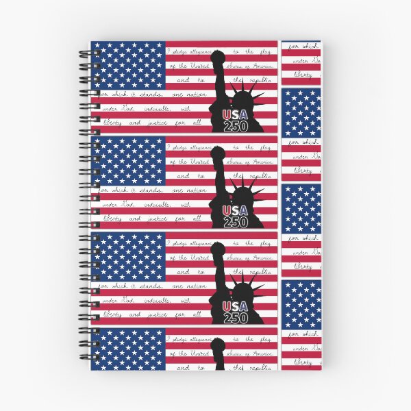 Item preview, USA FLAG - WITH LIBERTY - PLEDGE OF ALLEGIANCE - USA 250 designed and sold by evonbart.