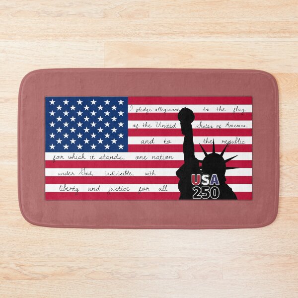 Item preview, USA FLAG - WITH LIBERTY - PLEDGE OF ALLEGIANCE - USA 250 designed and sold by evonbart.