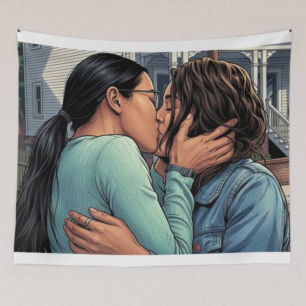 Item preview, Ellie & Aster Later Nerd Lgbtq+ Comic First Love Sapphic designed and sold by Mind Space.