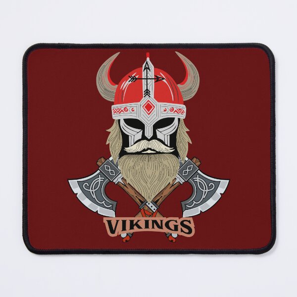 Item preview, Viking Warrior Helmet Norse Mythology Ax Beard Nordic Viking Design. designed and sold by LunaPrintCo.