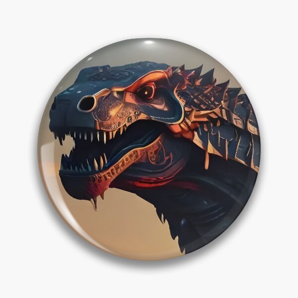 Item preview, Cyberpunk Dinosaur Mecha Art | Futuristic T-Rex Sci-Fi Sunset Illustration designed and sold by Bhaskar Digital Art.