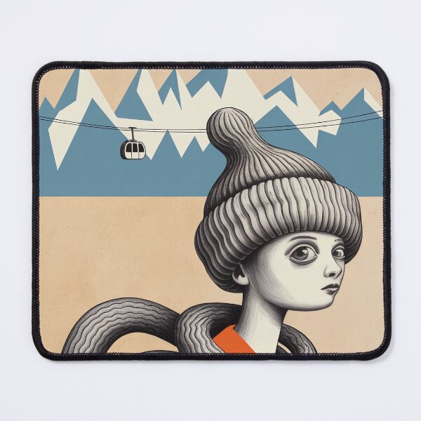 Item preview, Chamonix France Travel Poster | Surreal Alpine Character Art designed and sold by LeQuirks.