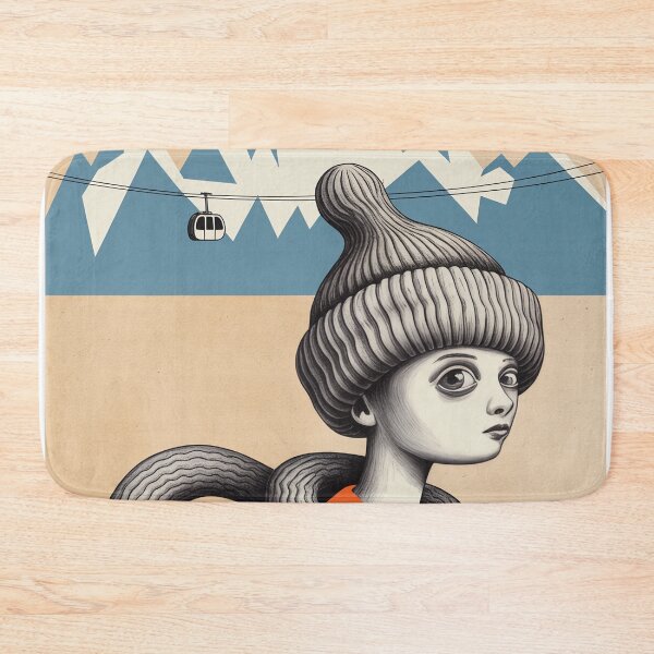Item preview, Chamonix France Travel Poster | Surreal Alpine Character Art designed and sold by LeQuirks.