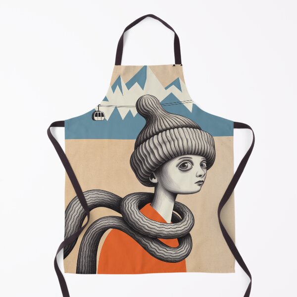 Item preview, Chamonix France Travel Poster | Surreal Alpine Character Art designed and sold by LeQuirks.