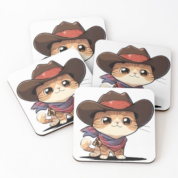 Item preview, Adorable Cowboy Kitten – Cute Western Cat Illustration designed and sold by Karolina’s Cozy Creations.