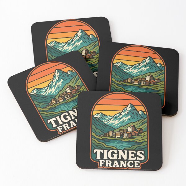 Item preview, Tignes France Retro Travel designed and sold by TomFrontierArt.