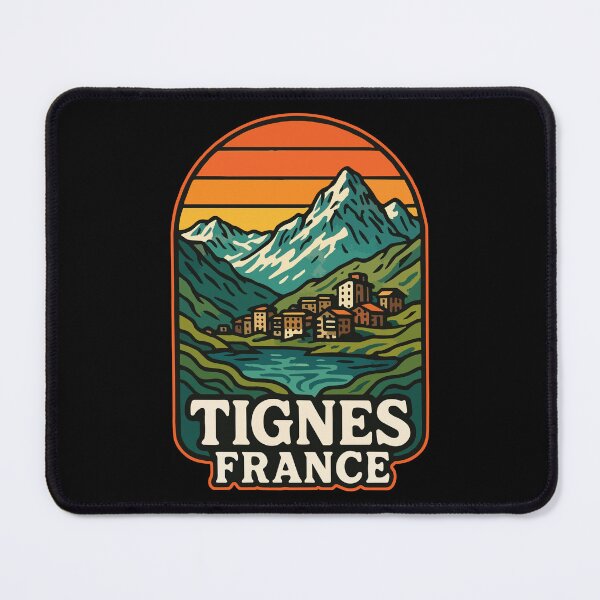 Item preview, Tignes France Retro Travel designed and sold by TomFrontierArt.