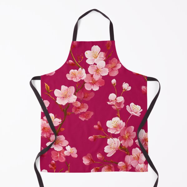 Item preview, Vibrant Pink Cherry Blossom Floral Pattern designed and sold by NicolasGlowArt.