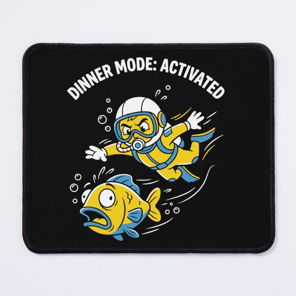 Item preview, Diver & Fish: Deep Sea Chase designed and sold by artistastshirt.