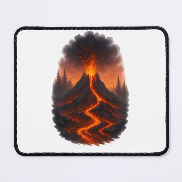 Item preview, Erupting Volcano – 3D Fiery Lava Landscape designed and sold by WolfPixelRo.