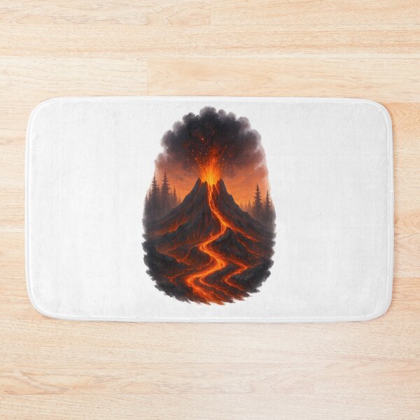 Item preview, Erupting Volcano – 3D Fiery Lava Landscape designed and sold by WolfPixelRo.