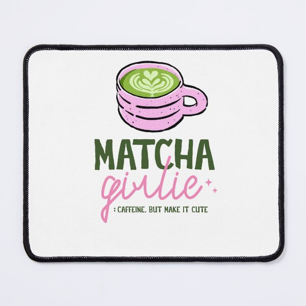 Item preview, Matcha Girlie Caffeine But Make It Cute Pink Latte designed and sold by krystalRomanart.