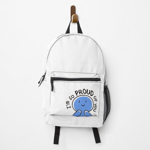 Item preview, Cute Blue Character I’m So Proud Of You Illustration designed and sold by Theselinara.