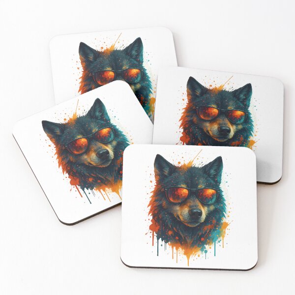 Item preview, Urban Graffiti Wolf with Sunglasses designed and sold by WolfPixelRo.