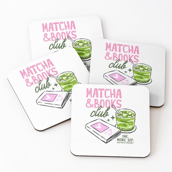 Item preview, Matcha And Books Club One More Sip One More Chapter designed and sold by krystalRomanart.