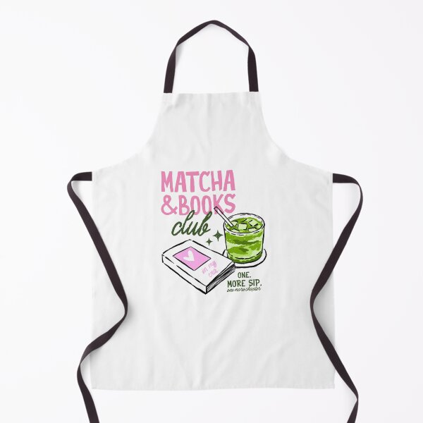Item preview, Matcha And Books Club One More Sip One More Chapter designed and sold by krystalRomanart.