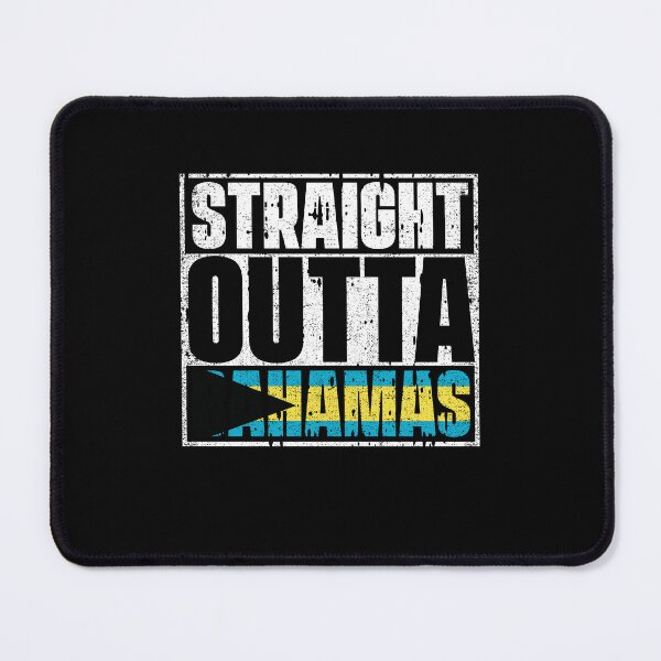 Item preview, Straight Outta Bahamas Flag designed and sold by CosmoKitsch.