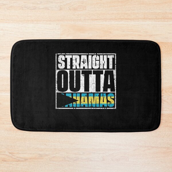 Item preview, Straight Outta Bahamas Flag designed and sold by CosmoKitsch.