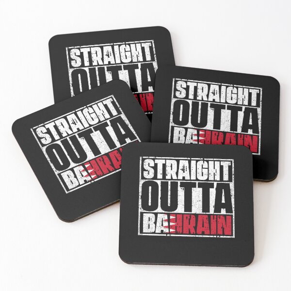 Item preview, Straight Outta Bahrain Flag designed and sold by CosmoKitsch.