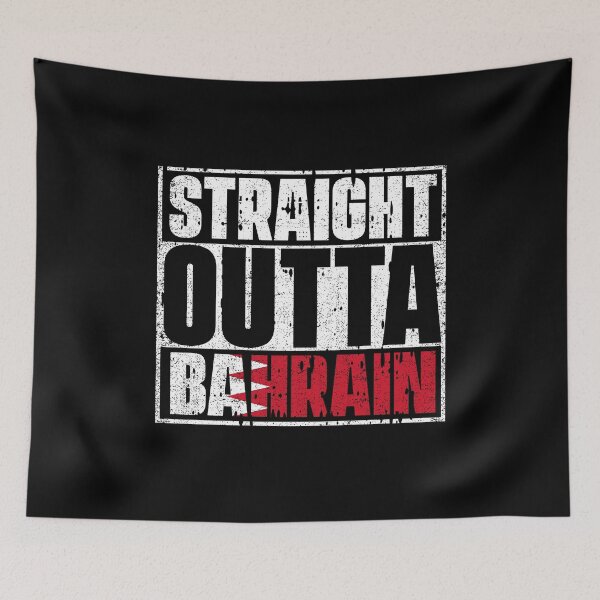 Item preview, Straight Outta Bahrain Flag designed and sold by CosmoKitsch.