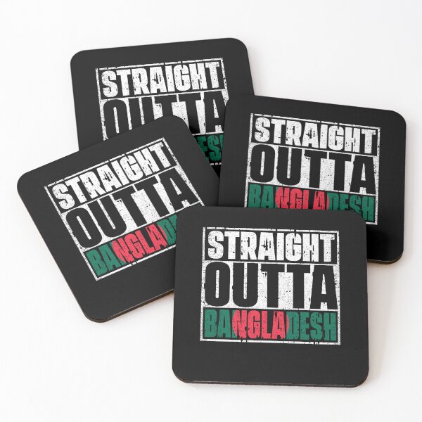 Item preview, Straight Outta Bangladesh Flag designed and sold by CosmoKitsch.