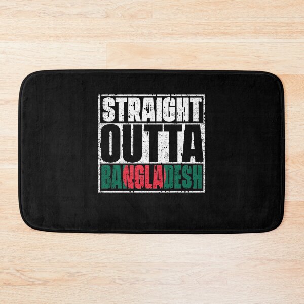 Item preview, Straight Outta Bangladesh Flag designed and sold by CosmoKitsch.