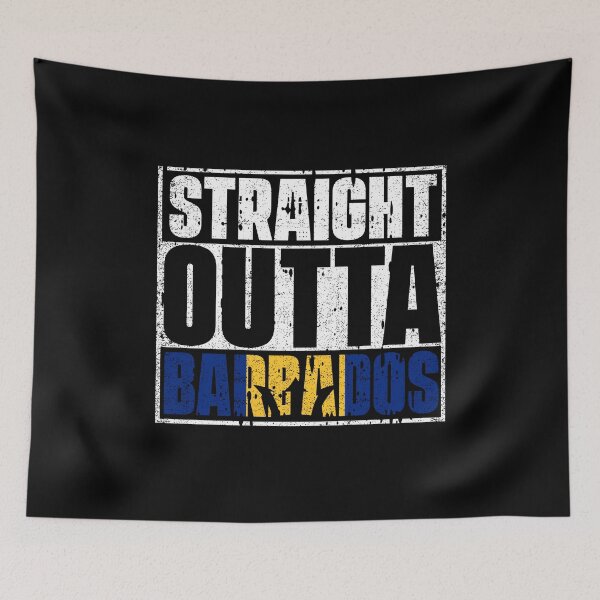 Item preview, Straight Outta Barbados Flag designed and sold by CosmoKitsch.