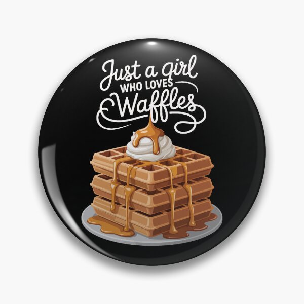 Item preview, Just a Girl Who Loves Waffles designed and sold by jkrphoto.